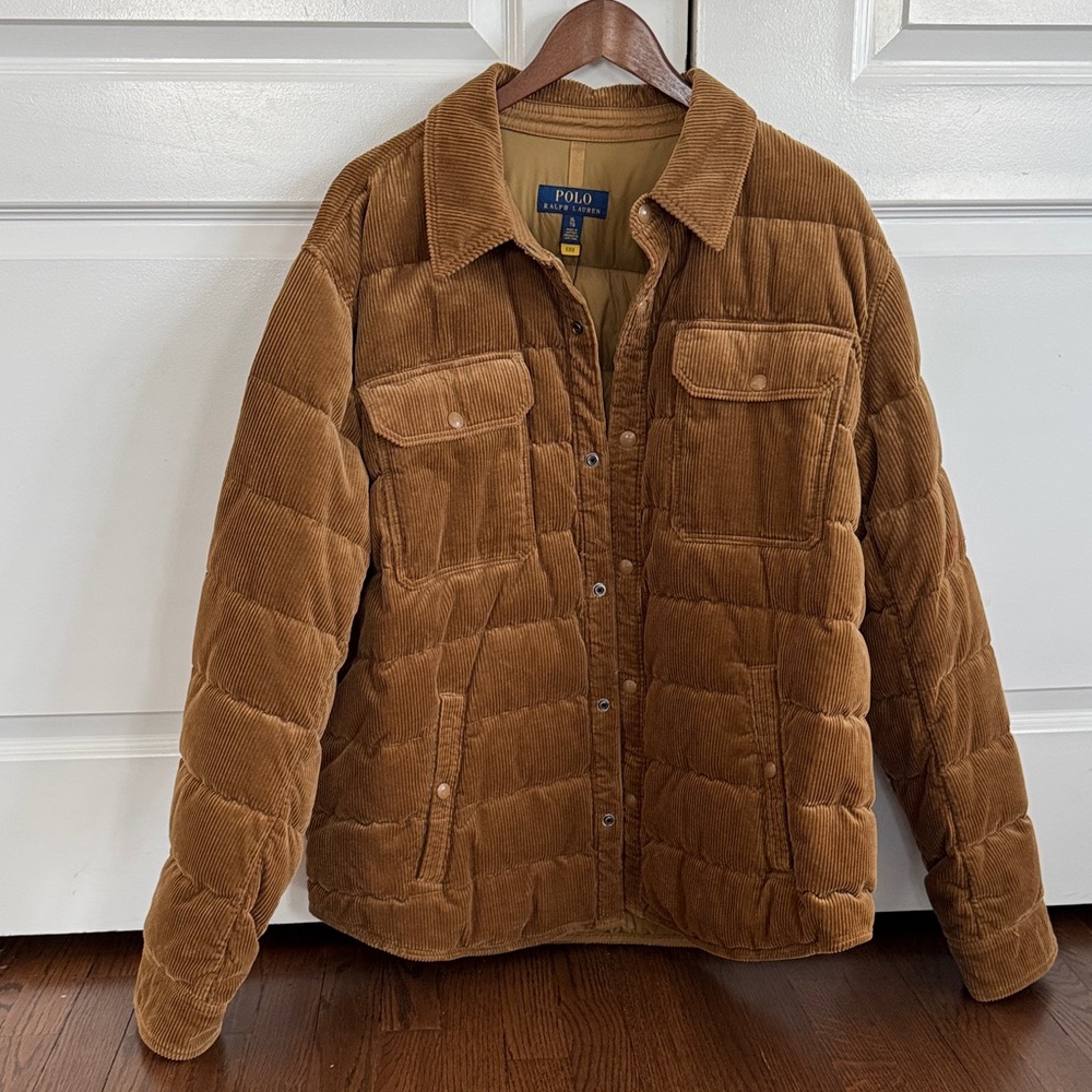 Polo by Ralph Lauren Men's Tan Puffer Jacket